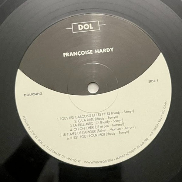 Image of Label of 3654210S: LP - FRANCOISE HARDY, Francoise Hardy (DOL; DOL924HG, Europe 2017 Reissue, Gatefold, 180 Gram Vinyl)   NEW/NEW