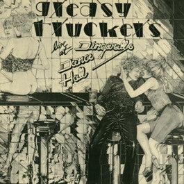 Image of Front Cover of 4615641C: 2xLP - VARIOUS - CAMEL, GONG, HENRY COW, GLOBAL TRUCKING CO, Greasy Truckers Live at Dingwalls Dance Hall (UA; GT4997, UK 1973, Gatefold, Insert, First Pressing With Shoe On Left Inside Gatefold)   VG/VG