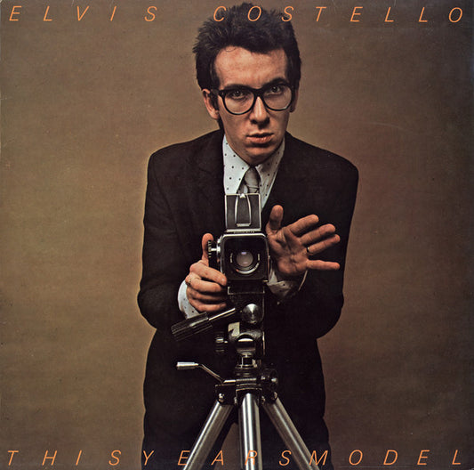 Image of Front Cover of LP - VG+/VG+ - ELVIS COSTELLO, This Year's Model (Imp Records; FIEND 18, UK 1984 Reissue, Inner & Advert Insert, Misprinted cover without deliberate error.), A couple of light hairlines.,  - 2526048E