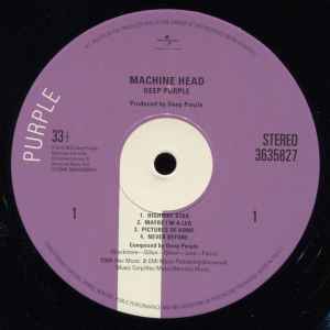 Image of Label Cover of LP - NEW/NEW - DEEP PURPLE, Machine Head (Universal Music Catalogue; 5363582, UK 2022 Reissue, Insert, Poster), ,  - 6056034S