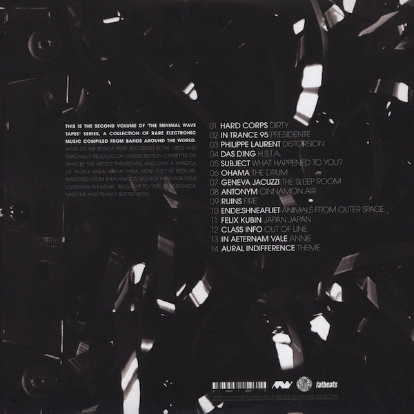 Image of Back Cover of 2xLP - VG+/VG+ - VARIOUS, The Minimal Wave Tapes Volume Two (Stones Throw; STH2281, US 2012, Gatefold), ,  - 3216061C