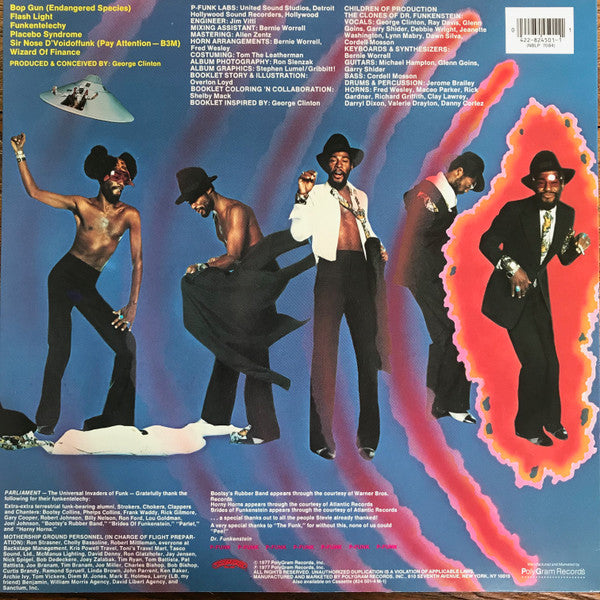 Image of Back Cover of LP - VG/VG - PARLIAMENT, Funkentelechy Vs. The Placebo Syndrome (Casablanca; NBLP 7084, US 2000s Reissue), ,  - 4046278S