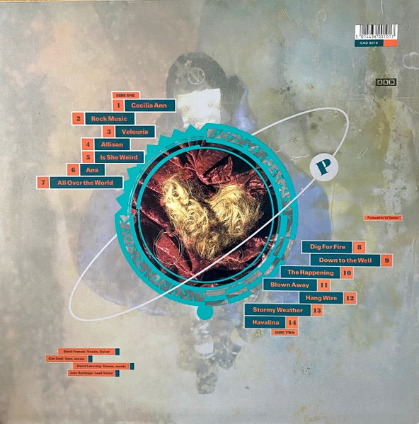 Image of Back Cover of 2415083C: LP - PIXIES, Bossanova (4AD; CAD 0010, UK 1990, Inner)   VG/VG