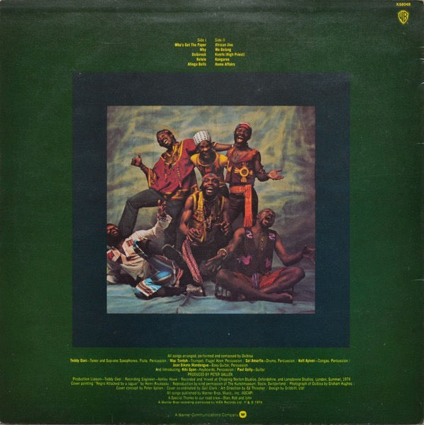 Image of Back Cover of LP - VG/VG - OSIBISA, Osibirock (Warner Bros. Records; K 56048, UK 1974), Dink to spine.,  - 4016539C