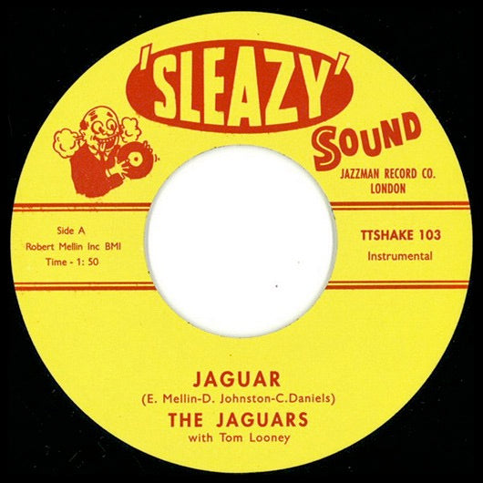 Image of Front Cover of 2324236E: 7" - THE JAGUARS, Jaguar / Roundabout ('Sleazy' Sound; TTSHAKE 103, US 2012 Reissue, Plain sleeve) Light marks only.  /VG