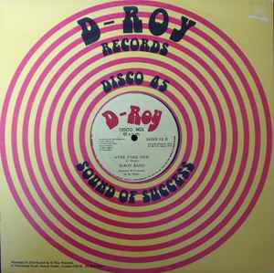 Image of Back Cover of 12" - G+/G+ - CASSANDRA, Sitting In The Park / Hyde Park Dub (D-Roy Records; DRDD 19, UK 1979, Company Sleeve), Marks on disc. Plays well. Tape on cover.,  - 1626112E
