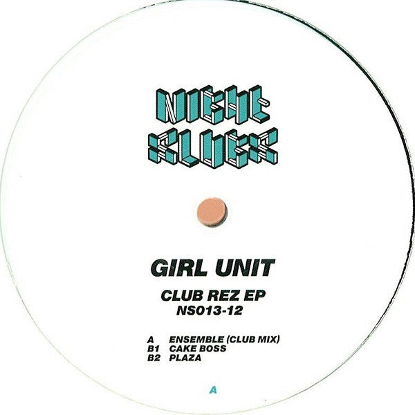 Image of Front Cover of 2x12" EP - /VG+ - GIRL UNIT, Club Rez EP (Night Slugs; NS013-12, UK 2012, Plain Sleeve, White Vinyl), ,  - 2846070S