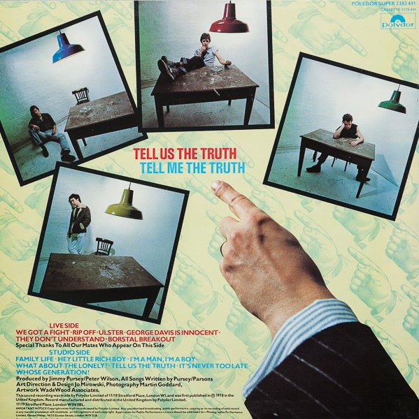 Image of Back Cover of LP - VG/G+ - SHAM 69, Tell Us The Truth (Polydor; 2383 491, UK 1978), Fogging on Side A. ,  - 2026061E