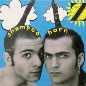 Image of Front Cover of 2xLP - G+/G - Z, Shampoohorn (Food For Thought Records; GRUB 25, UK 1993, Gatefold, 2 Inners, Dweezil and Ahmet Zappa), Sleeve has been damp at some point and stuck together so there are some tears to the cover images inside the gatefold and a little on the front.,  - 3726438E