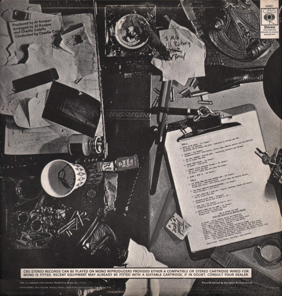 Image of Back Cover of LP - VG/VG+ - AL KOOPER, You Never Know Who Your Friends Are (CBS; 63651, UK 1969), ,  - 3826273E