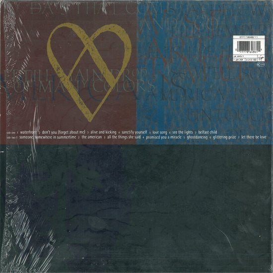 Image of Back Cover of 3524176E: LP - SIMPLE MINDS, Glittering Prize 81/92 (Virgin; SMTV1, UK 1992, Inner)   VG/VG+