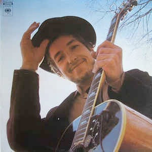 Image of Front Cover of LP - VG/VG - BOB DYLAN, Nashville Skyline (CBS Orange/Yellow; 63601, UK 1970s Reissue, No Company Inner, Stereo), Strong VG, hairlines only,  - 3826341E