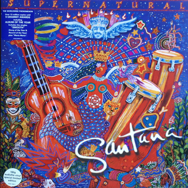 Image of Front Cover of 3814157C: 2xLP - SANTANA, Supernatural (Arista; 078221908016, Europe 2000, Gatefold, 2 Inners, 180 Gram Audiophile Pressing) Strong VG to sleeve - some light edge and spine wear.  VG/VG+