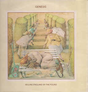 Image of Front Cover of LP - VG+/G+ - GENESIS, Selling England By The Pound (Charisma Hatter B & C Marketing; CAS1074, UK 1970s, Inner, A1/B2 Matrix), ,  - 3126241E