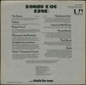 Image of Back Cover of LP - VG/VG - BONZO DOG BAND, Let's Make Up & Be Friendly (UA; UAS29288, UK 1972), Sticker damage to sleeve front, some fading around edges. ,  - 0726361E