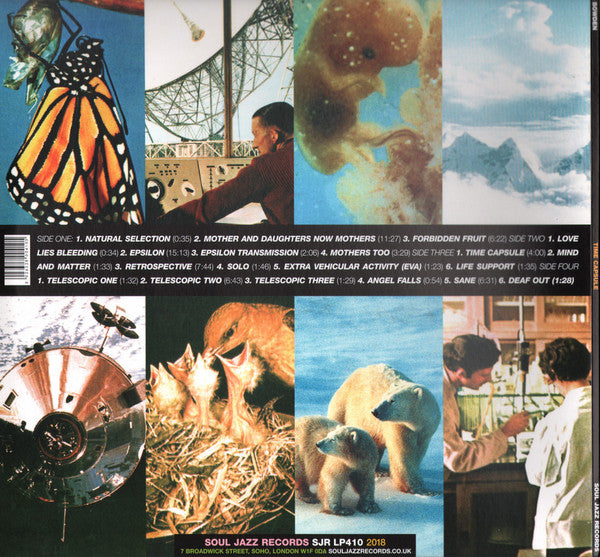 Image of Back Cover of 2xLP - EX/EX - CHRIS BOWDEN, Time Capsule (Soul Jazz Records; SJR LP410, UK 2018 Reissue, Gatefold, 2 Inners), Opened in-store, in stickered shrink.,  - 2526106E