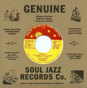 Image of Front Cover of 7" - EX/EX - MAJESTICS, Class A / Key To Love (Soul Jazz; SJR 413-7, UK 2018 Reissue, Company Sleeve), ,  - 2556066S