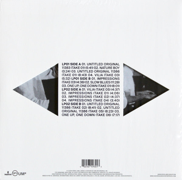 Image of Back Cover of 2xLP - VG+/VG+ - JOHN COLTRANE, Both Directions At Once - The Lost Album (Impulse; 00602567493013, Europe 2018, Die Cut Gatefold Sleeve, 2 Inners, Poster, Deluxe Edition, Mono, 180 gram), ,  - 1526297E