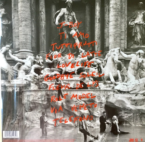 Image of Back Cover of LP - VG+/VG - PHOENIX, Ti Amo (Atlantic; 0190295811853, Europe 2017, Printed Plastic Sleeve, Inner, Coke Bottle Clear Vinyl. 180g), Slightly different run-outs 158420E1/A 158420E2/A,  - 3816156C