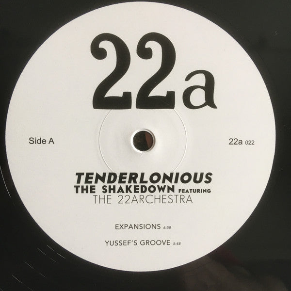 Image of Back Cover of 2x12" - VG+/VG+ - TENDERLONIOUS FEATURING THE 22ARCHESTRA, The Shakedown (22a; 22a 022, UK 2018, Gatefold), Nice clean copy.,  - 3046076S