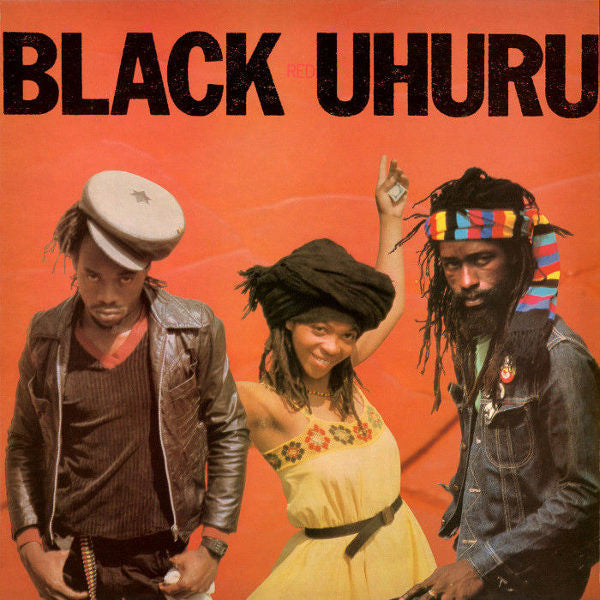 Image of Front Cover of 5114220C: LP - BLACK UHURU, Red (Island Records; ILPS 9625, UK 1981, Picture sleeve, Inner, Black Labels, Red Print.) Strong VG to sleeve - light creases only. Vinyl is EX but label has a small patch of wear.  VG/VG+