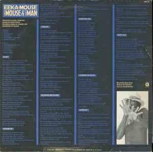 Image of Back Cover of LP - VG/VG+ - EEK-A-MOUSE, Mouse and the Man (Greensleeves; GREL 56, UK 1983), Light  creasing around edges of sleeve. Light blemish on sleeve,  - 2746123S