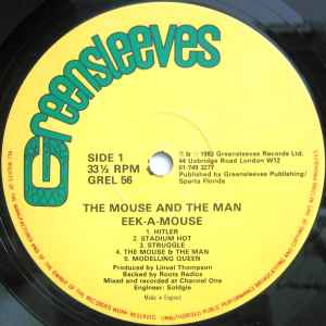 Image of Label Cover of LP - VG/VG+ - EEK-A-MOUSE, Mouse and the Man (Greensleeves; GREL 56, UK 1983), Light  creasing around edges of sleeve. Light blemish on sleeve,  - 2746123S