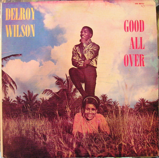 Image of Front Cover of LP - VG/VG - DELROY WILSON, Good All Over (Coxsone Records; C-SL-8014, US 1990s Reissue, Picture Sleeve), Some notable marks on A-side, but play through fine. Sleeve has some wear, light staining, creases, sticker glue. Labels off-centre,  - 2216478C