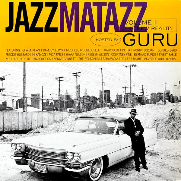 Image of Front Cover of 2xLP - VG+/VG - GURU, Jazzmatazz Volume II: The New Reality (Chrysalis; 7243 8 34820 1 6, UK 1995, Insert), Light hairlines.,  - 3726384E