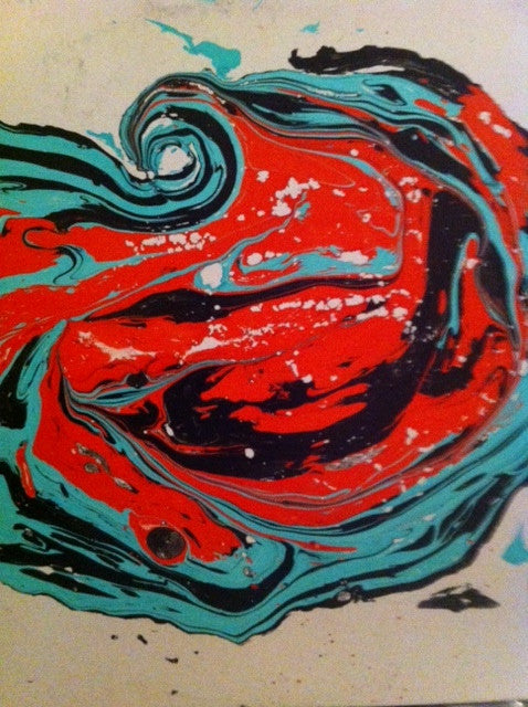 Image of Back Cover of 12" EP - VG/VG - FADE LIJT, Resina EP (El Milagro Records; ELMIL00, Germany 2013, Hand Painted Sleeve), Strong VG, light marks only. Paint has started to peel/flake from sleeve., A	MisteriosB1	Yo Es NosotrosB2	Este E O Tempo - 4326025E