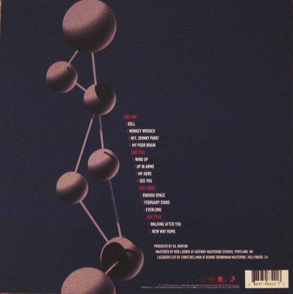 Image of Back Cover of 4954021S: 2xLP - FOO FIGHTERS, The Colour And The Shape (RCA; 88697983221RE1, Europe 2015 Reissue)   NEW/NEW