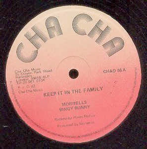 Image of Front Cover of 4914545C: 12" - MORWELLS, BINGY BUNNY, Keep It In The Family / Me And Jane (Cha Cha; CHAD 46, UK 1982) Plays VG  /G+