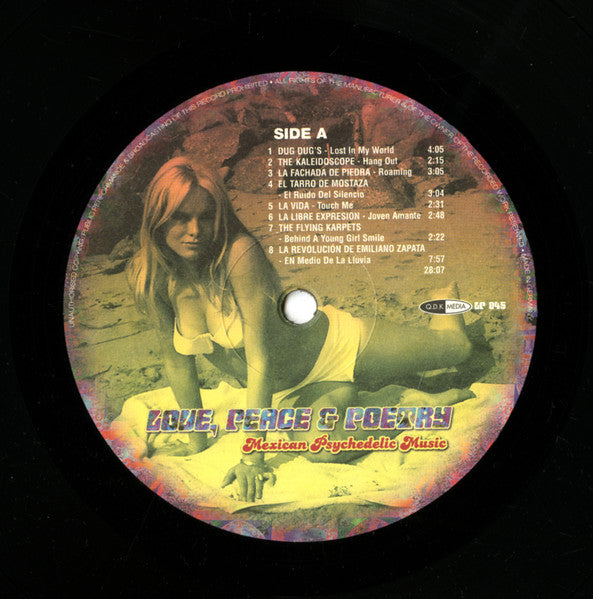 Image of Label Cover of LP - EX/EX - VARIOUS, Love, Peace and Poetry - Mexican Psychedelic Music (Q.D.K. Media; LP 045, Germany 2004, Gatefold), ,  - 3626078E