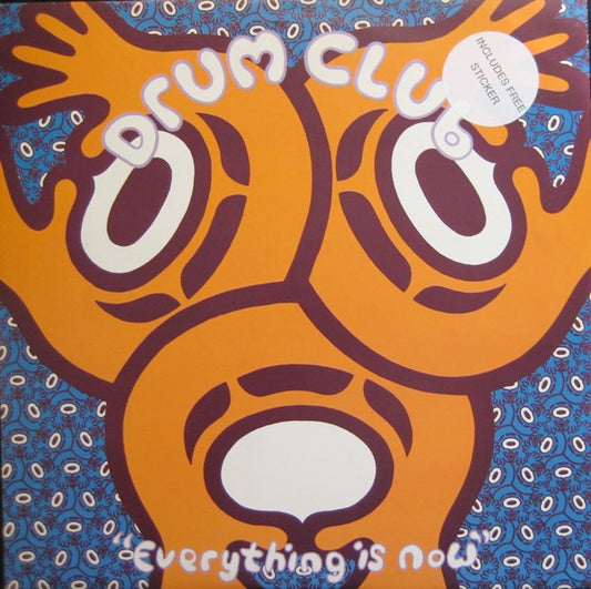 Image of Front Cover of 3614436C: 2xLP - DRUM CLUB, Everything Is Now (Butterfly Records; BFLLP 03, UK 1993) Sleeve has heavy edge, spine and corner wear / damage and splits. An old ripped sticker on front. Ring wear too. Writing and residue spots on inside of sleeve  G/G+