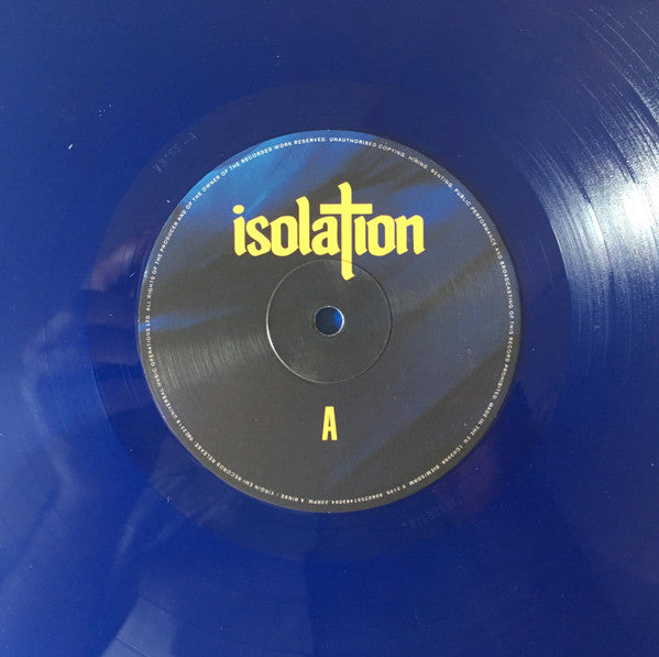 Image of Label Cover of LP - VG+/VG - KALI UCHIS, Isolation (Virgin  ; V 3195, Europe 2018, Picture Sleeve, Inner, Transparent Blue Vinyl), ,  - 2926021E