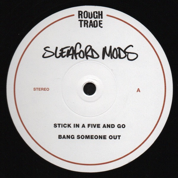 Image of Label Cover of 12" - EX/VG+ - SLEAFORD MODS, Sleaford Mods (Rough Trade; RT0024ST, UK 2018, Picture Sleeve), Still In Opened Shrinkwrap,  - 3616153C