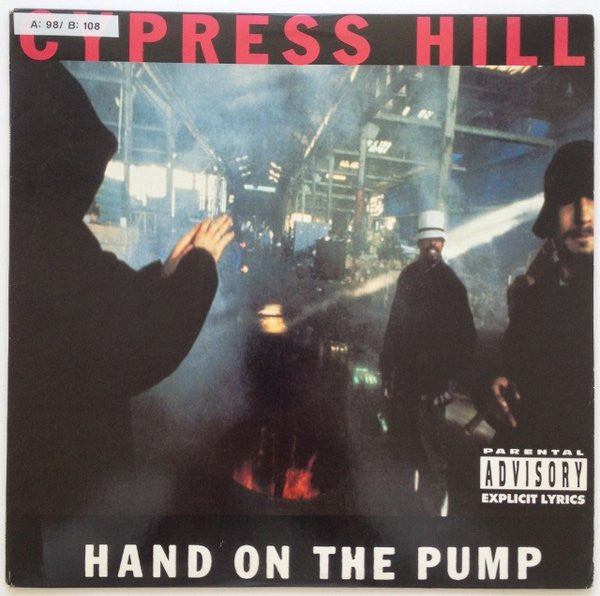 Image of Front Cover of 4845143S: 12" - CYPRESS HILL, Hand On The Pump (Columbia; 4474106, US 1991, Picture Sleeve) Still In Opened Shrinkwrap  VG/VG+