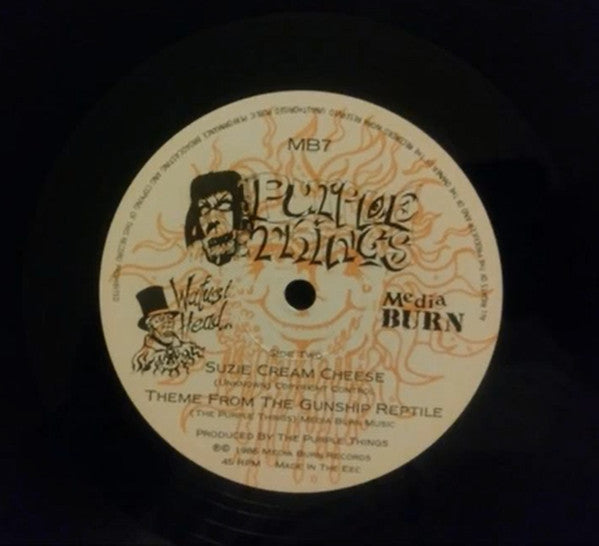 Image of Label Cover of Mini LP - VG/VG - THE PURPLE THINGS, Out Of The Deep (Media Burn Records; MB7, UK 1986), Light marks, edge wear,  - 3446274S