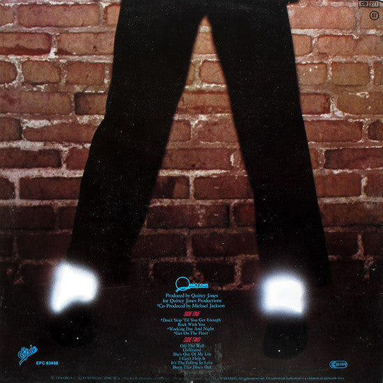 Image of Back Cover of LP - VG/VG - MICHAEL JACKSON, Off the Wall (Epic; EPC 83468, Europe 1979, Gatefold), ,  - 3216136C