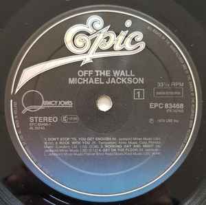 Image of Label Cover of LP - VG/VG - MICHAEL JACKSON, Off the Wall (Epic; EPC 83468, Europe 1979, Gatefold), ,  - 3216136C