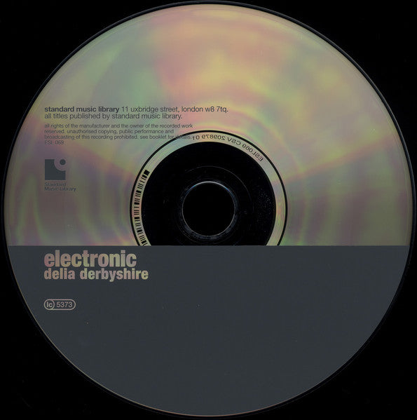 Image of Label Cover of 2234208E: CD - DELIA DERBYSHIRE, Standard Music Library: Electronic (Standard Library Musuc; ESL 069, UK 2000 Reissue, Jewel Case, Mono)   EX/EX