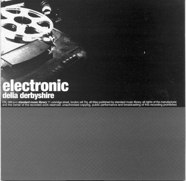 Image of Front Cover of 2234208E: CD - DELIA DERBYSHIRE, Standard Music Library: Electronic (Standard Library Musuc; ESL 069, UK 2000 Reissue, Jewel Case, Mono)   EX/EX