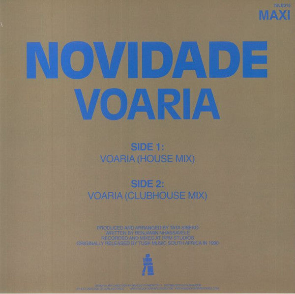 Image of Back Cover of 12" - VG+/VG+ - NOVIDADE, Voaria (Tusk Music; TUM 700, South Africa 1990, Picture Sleeve), ,  - 1146328S