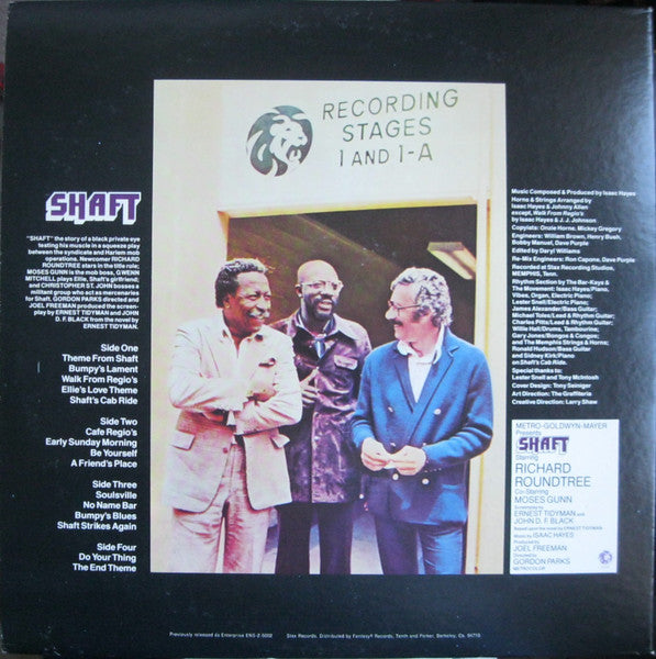 Image of Back Cover of 2xLP - VG+/VG+ - ISAAC HAYES, Shaft (Stax; STX 88002, US 1987 Reissue, Gatefold), ,  - 4026299E