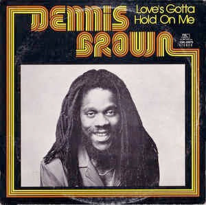 Image of Front Cover of 4514446C: LP - DENNIS BROWN, Love's Gotta Hold On Me (Joe Gibbs Music Corp; JGML-60079, UK 2017 Reissue, Picture Sleeve)   VG+/VG+