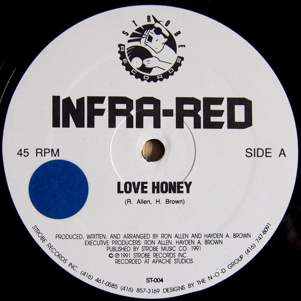 Image of Back Cover of 12" - VG/VG - INFRA-RED, ...The Second Phase... (Strobe Records; ST-004, US 1991, Stickered Plain Sleeve), ,  - 1946364S