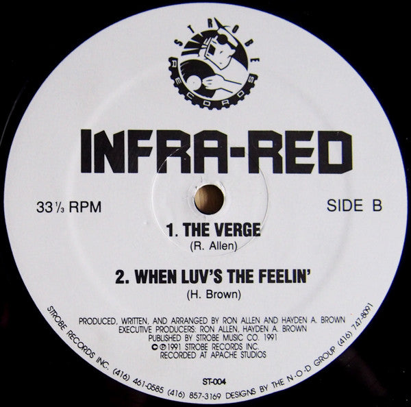 Image of Label Cover of 12" - VG/VG - INFRA-RED, ...The Second Phase... (Strobe Records; ST-004, US 1991, Stickered Plain Sleeve), ,  - 1946364S