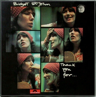 Image of Front Cover of LP - G+/G - BRIDGET ST JOHN, Thank You For... (Dandelion; 2310 193, UK 1972, Gatefold), Lots of surface marks, hairlines and some mottling, Sleeve pretty worn but intact. ,  - 3416354C