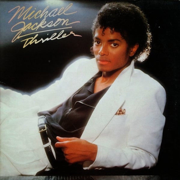 Image of Front Cover of LP - VG+/VG - MICHAEL JACKSON, Thriller (Epic; EPC 85930, UK 1980s Reissue, Gatefold, Inner, White labels with Blue Epic Logo), ,  - 3926030E