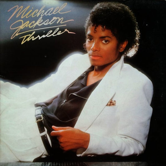 Image of Front Cover of LP - VG/VG - MICHAEL JACKSON, Thriller (Epic; EPC 85930, UK 1980s Reissue, Gatefold, Inner, White labels with Blue Epic Logo), ,  - 1426012E